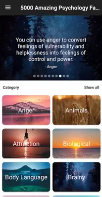 5000 Amazing Psychology Facts android App screenshot 7